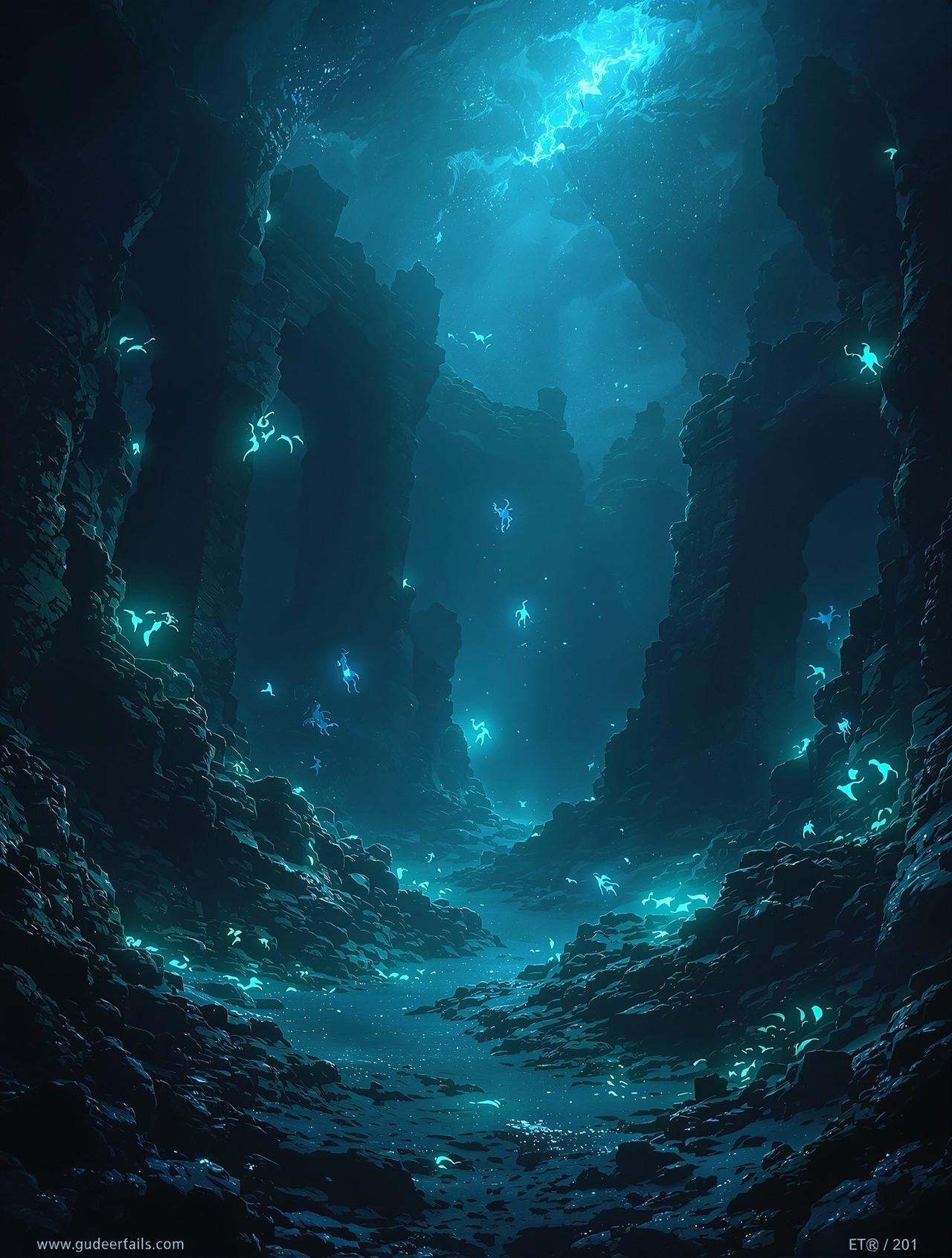 牛牛影视作品《深海探秘》海报，科幻冒险题材，2025年出品
